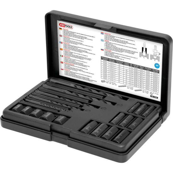 Набір екстракторів для зламаних кілець 25шт KS Tools 150.1305