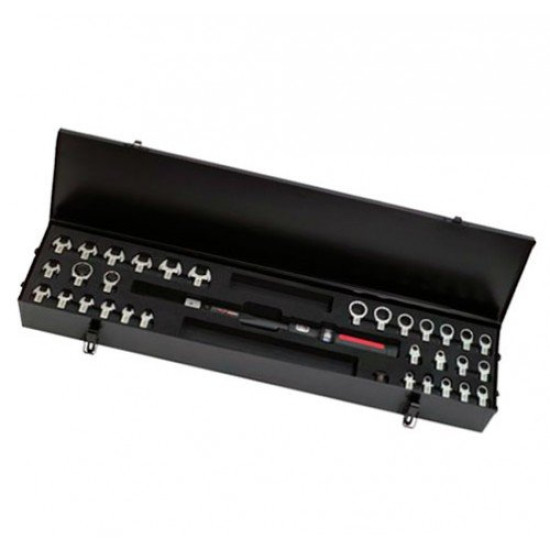 Динамометричний ключ з набором насадок 32 шт 20–200 нм KS Tools 516.4245