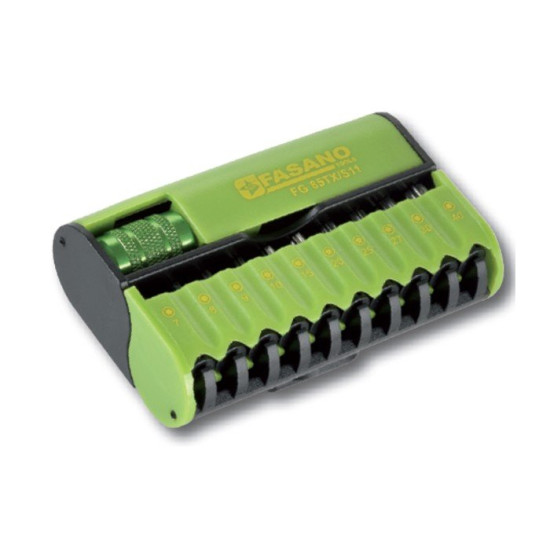 Набір біт Torx з держателем 11шт Fasano FG 85TX/S11