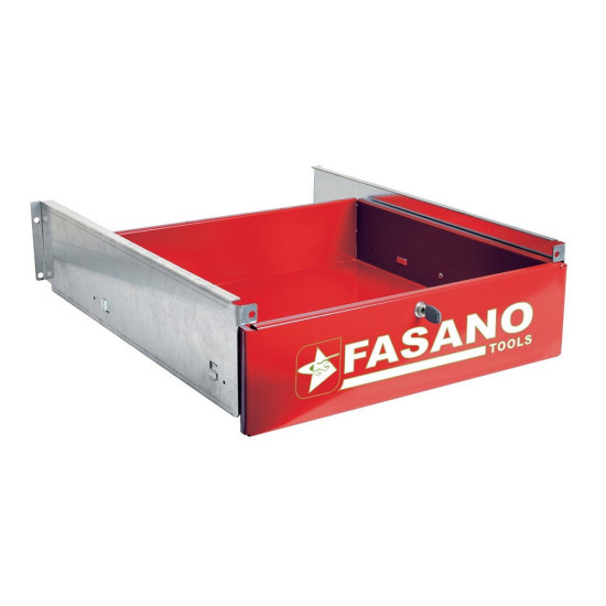 ящик для стола красного кольору з системою замикання Fasano FG 129/CR