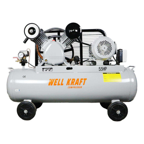 Поршневий компресор Well Kraft VB-0.48/8, 480 л/хв, ресивер 135 л, 380 В