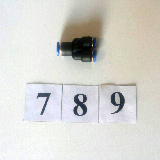 Трійник прямий Ø8×Ø6×Ø6 мм