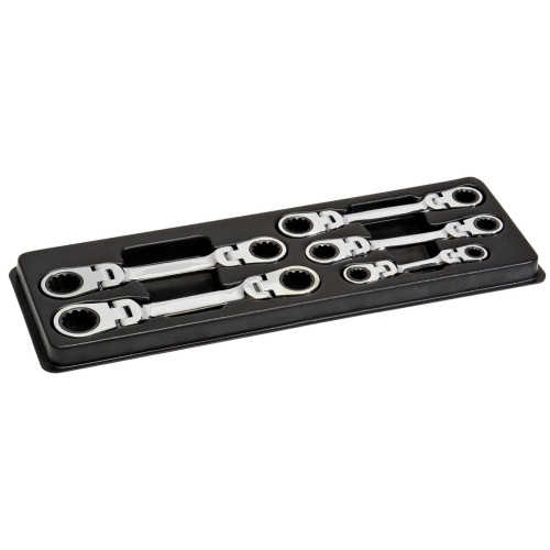 Набір накидних ключів з трещоткой і шарниром 5шт Fasano FG 617B/S5 Набір накидних ключів з трещоткой і шарниром 5шт Fasano FG 617B/S5