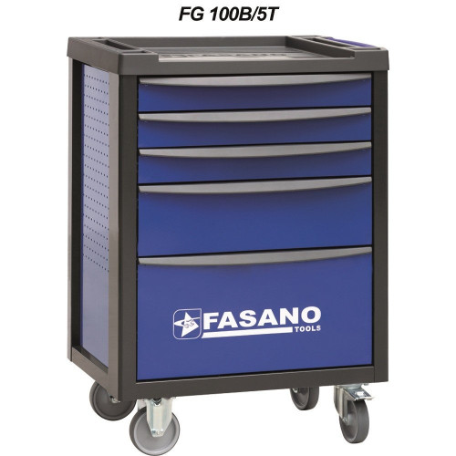 Інструментальний візок на 5 секцій Fasano FG 100B/5T Blue Інструментальний візок на 5 секцій Fasano FG 100B/5T Blue