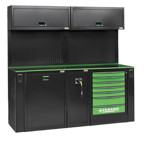 Робочий стіл металевий універсальний Fasano FG 118/CO1V 2050×757×2000