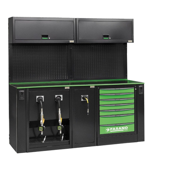 Робочий стіл металевий універсальний Fasano FG 118/CO4V 2050×757×2000