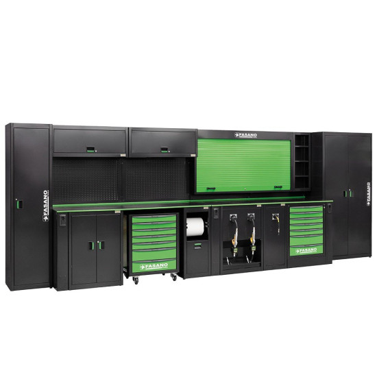 Робочий стіл металевий універсальний Fasano FG 118/CO21V 5600×757×2000