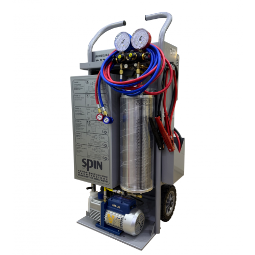 Мобільна станція для заправки автокондиціонерів R134a Spin Monoclima Bipower 12 В / 220 В Мобільна станція для заправки автокондиціонерів R134a Spin Monoclima Bipower 12 В / 220 В