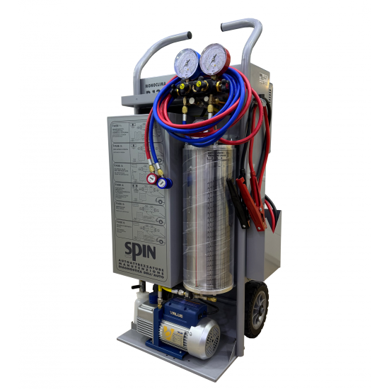 Мобільна станція для заправки автокондиціонерів R134a Spin Monoclima Bipower 12 В / 220 В