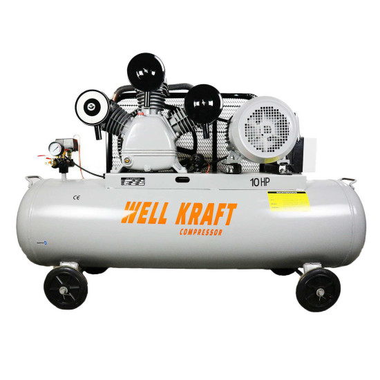 Поршневий компресор Well Kraft WB-0.9, 900 л/хв, ресивер 340 л, 380 В