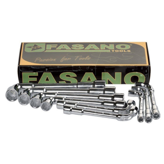 Набор трубчастих Г-подібних Hex, Torx, XZN ключів Fasano FG 613/S