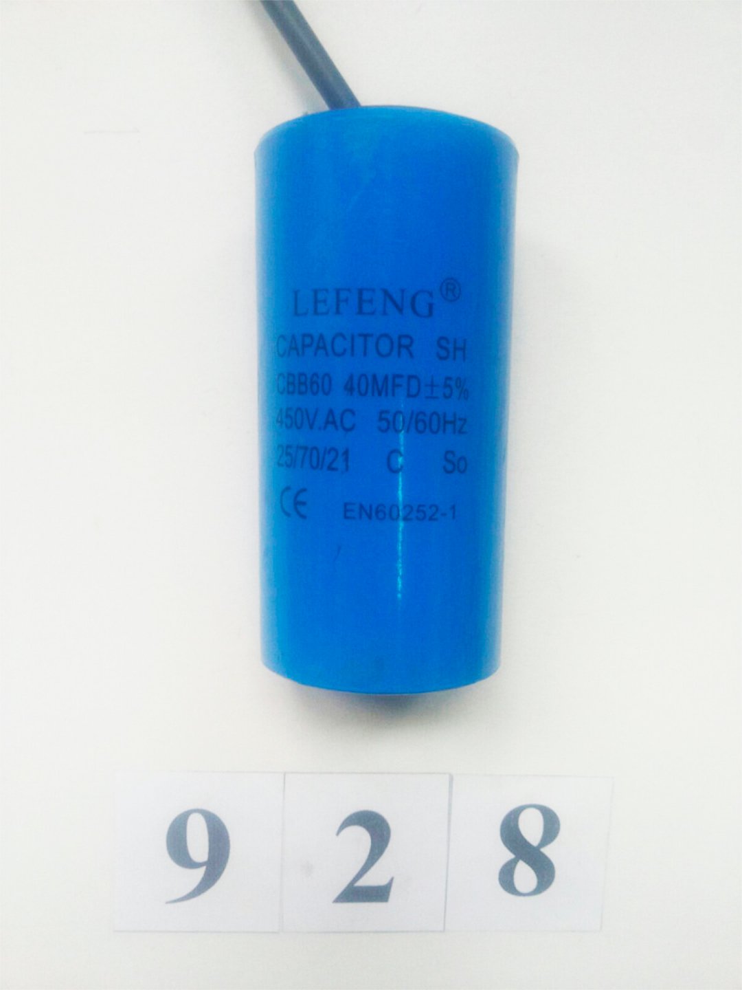 Пусковий конденсатор CBB60 40 µF для компресора WK 0.28/8 220 В (928)