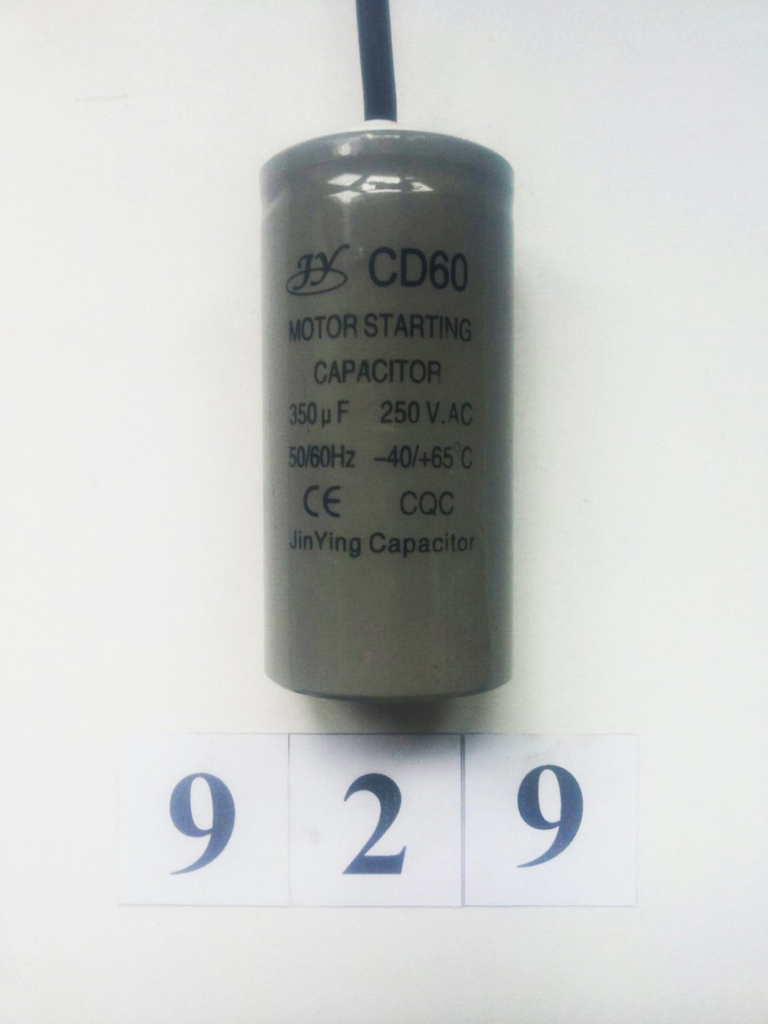 Пусковий конденсатор CD60 350 µF для компресора WK 0.36/6 220В (929)